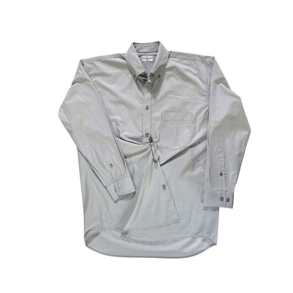 Balenciaga Fitted Wrap Shirt in Light Grey - Picture 4 of 15